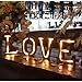 SAND MINE Wooden LED Letter Lights, LED Love Shaped Letters Sign, Battery Powered Christmas Lamp, Love Signs Light for Night Light Wedding Birthday Party Home Bar Decoration