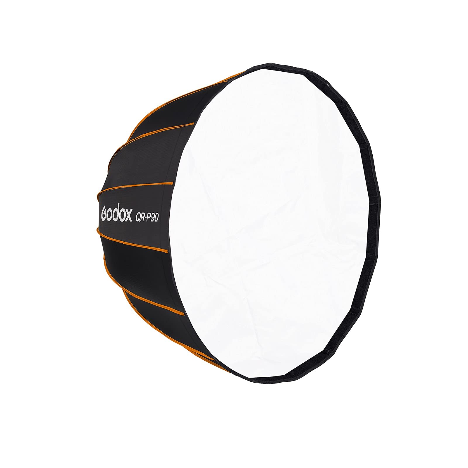 GODOX QR-P90 35.4 Inch/90CM Parabolic Softbox Bowens Mount, Quick Release Parabolic Softbox, with Front & Inner Diffuser SL-60W AD600BM VL150 UL150 SL150II Amaran 100X 200D 200X