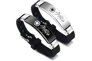 eTel Like 2 Pack Stray Kids Merch Bracelets, Stray Kids Charm Silicone Bracelets Jewelry for gifts