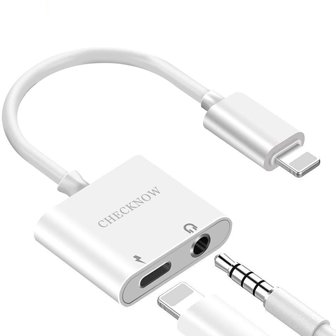 Headset AUX Audio Splitter Adapter 3.5mm Jack Dongle Earphone