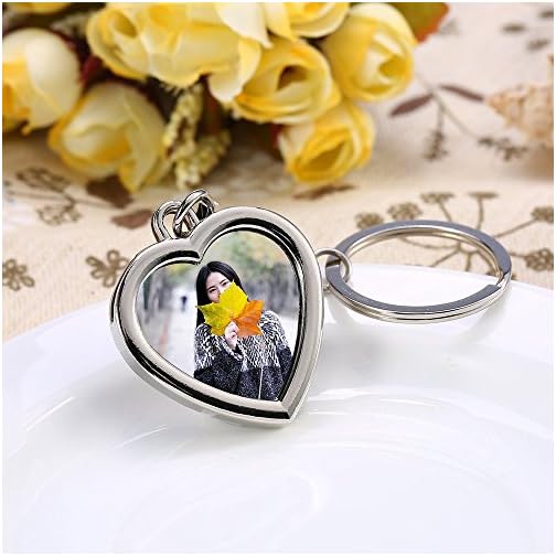 Linble Photo Frame Keychain Set - 3PCs Stainless Steel Blank Picture Frame Key chains and keyring, Personalized DIY Souvenir Gift - Image 7