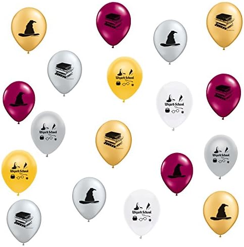 Harry Potter Party Themed Wizard School Theme Latex Balloons 18 Count Made in USA