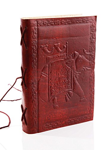 Icrafts india regal elephant embossed leather journal t…
