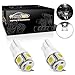 Partsam T10 194 LED Light Bulbs 168 175 2825 Replacement Lights for Car Interior Dome Map Door Courtesy Light Side Marker License Plate Lights White 2pack primary