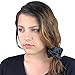 Satin Life Black Lightweight Satin Scrunchies (5 Pack)