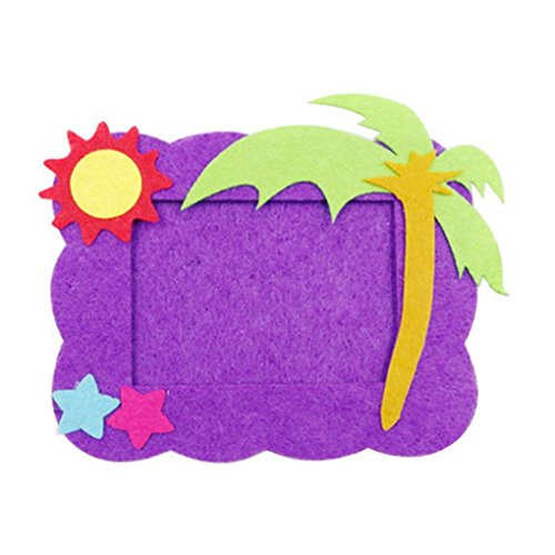 DIY Toy,Kasien Handmade Picture Frame Kids Learning DIY Early Educational Toy Handicrafts (A)
