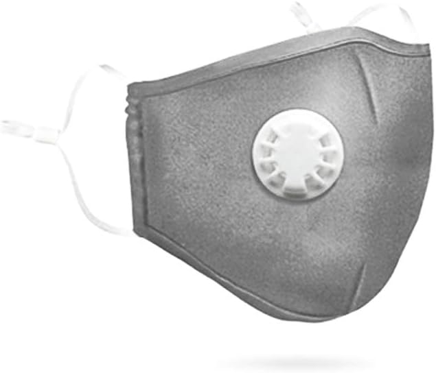 Dewanxin Dust Mask,with 1 Valves and 2 Activated Carbon Filters,Activated Carbon Dustproof Mask,Filtration of Dust,PM2.5,for Woodworking Mowing Sanding Running Cycling Outdoor Activities