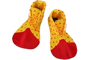 Didiseaon Kids Costume Halloween Clown Shoes Halloween Cosplay Costumes Rainbow Clown Shoes Halloween Party Outfit Unisex Party Shoes for Women Men Random Color Boys Costumes