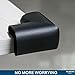 Foam Corner Protectors | 8-Pack Foam Caring Corner Guards by The Hamptons Baby | Safety Furniture Bumpers | Long Lasting, Pre-Applied Adhesive | Sharp Corner Cushions (Black)