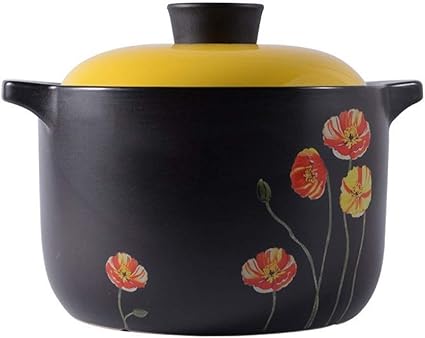 XuYuanjiaShop Olla de cerámica Negra de Alta Temperatura for ...