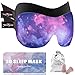 3D Sleep Mask (New Design - Invisible Alar by PrettyCare with 2 Pack) Eye Mask for Sleeping - Contoured Face Mask Silk - Blindfold with Ear Plugs,Travel Pouch - Best Night Eyeshade for Men Women Kids