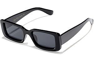 Veda Tinda Vision Rectangle Sunglasses Men Tinted Polarized Big Square Retro 90s Vintage y2k Glasses for Women UV Protection