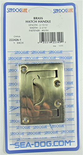 222426 Sea-Dog Line Brass Hatch Handle 2-3/16" 132-1505