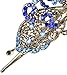 Leegoal Vintage Jewelry Crystal Peacock Hair Clips Hairpins- For Hair Clip Beauty Tools