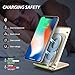 Wireless Charger, Seneo 10W Fast Wireless Charging Stand for Galaxy S9/S9+/Note 8/Note 5/S8/S8+/S7/S7 edge/S6 Edge+, Standard iPhone Qi Charger Stand for iPhone X/8/8 Plus (NO AC Adapter)