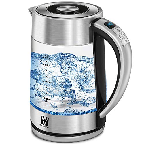 Vestaware Glass Electric Kettle,1.7L Electric KettleLED Display