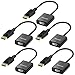Moread DisplayPort (DP) to VGA Adapter, 5 Pack, Gold-Plated Display Port to VGA Adapter (Male to Female) Compatible with Computer, Desktop, Laptop, PC, Monitor, Projector, HDTV - Black primary