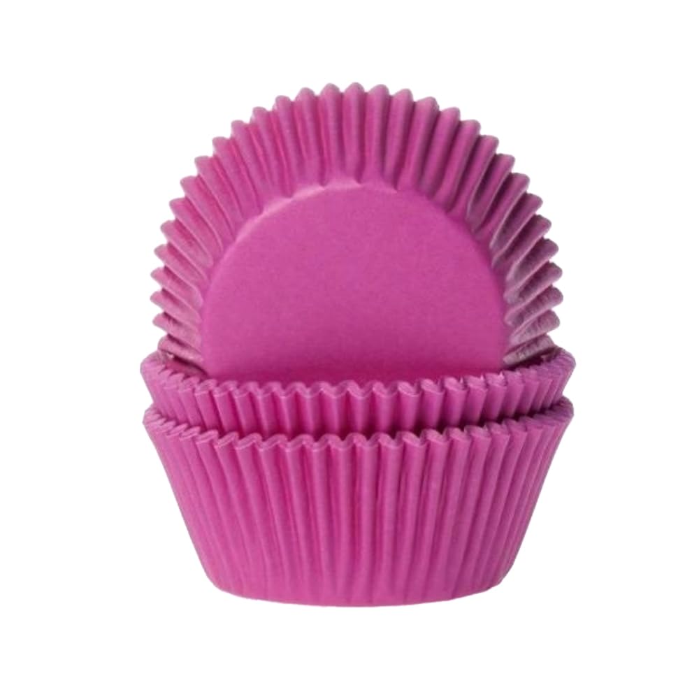 Culpitt Pink Cupcake Cases, Baking Cups, Greaseproof Baking Cases, Pink - Pack of 50