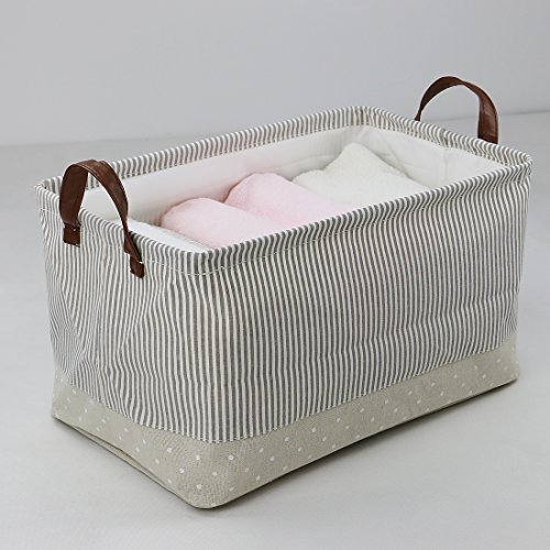 iwill CREATE PRO Newspaper/Magazine Storage Basket, Pack of 3, Beige