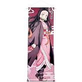 OP Anime Wall Scroll Poster &ndash; Decorative Art Print with Hanging Accessories 27.5" L x 9.8" W (Ne5)