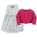 Luvable Friends Baby and Toddler Girl Dress and Cardigan