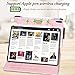 FYY New Apple iPad Pro 12.9 inch 3rd Generation 2018 Case Premium Leather Case [Support Apple Pencil Charging], Folio Flip Case Smart Cover with [Auto Sleep/Wake Feature] Pink