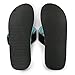 PR SOLES Running Recovery Flip Flops | Sandals for Men and Women | Black/Aqua US Womens 6.5-7.5 X-Small