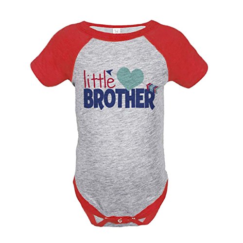 Custom Party Shop Boy's Little Brother Happy Valentine's Day 12 Months Red Onepiece