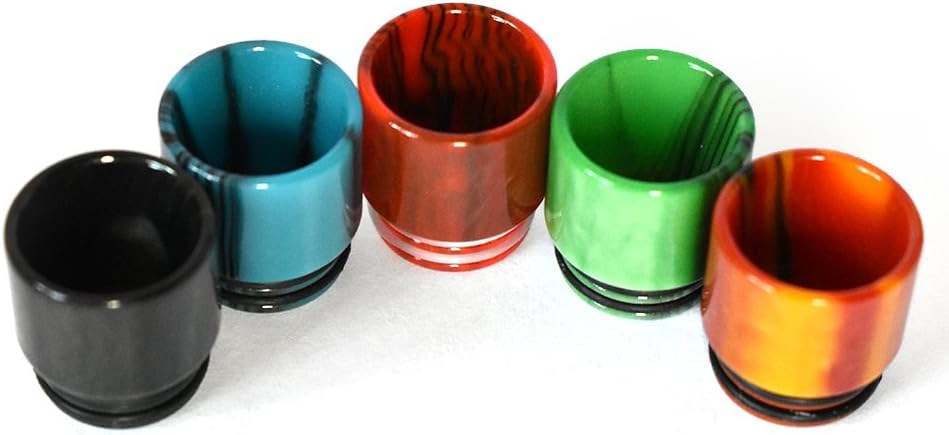 Vaportown 810 Drip Tip for Horizon Falcon 2 Falcon King SMOK TFV9 FreeMax Mesh Pro 2 Fireluke 3 Dead Rabbit V2 Geekvape Zeus X Alpha RTA Sub Ohm Tank Scar 18 Maxus Kit Mouthpiece (Black) - Image 5