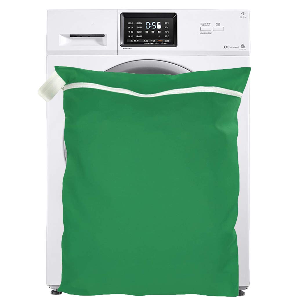 OrgaWise Pet Laundry Bag for Dog/Cat/Small Pets Clothing,Bedding,Blankets,Filters Pet Hair,Toys and Protecting Washing Machines (1pcs Green pet Laundry Bag)