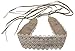 Lovful Women's Bowknot Lace Obi Belt Self Tie Waist Band Cinch Wide Boho Belts,Khaki