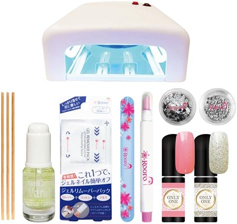 Amazon オンリーワンジェルネイルキット ライト付2 パーティーカラー 大人ネイル Ro Onlykit2 Az2 初心者 基本 セット ライト付き 柳瀬 ネイルアートキット 通販