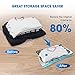 Vacuum Storage Bags, Rexun 10 Pack 80% More Space Saver Bags with Hand Pump, Travel Compression Bags (4M, 4L, 2 Jumbo) for Clothes, Blankets, Comforters, Pillows