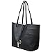 Garden Promo Women Shoulder Bag 2 Piece Tote Bag Pu Leather Handbag Purse Bags Set Black