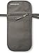 RFID Blocking Neck Stash Passport, Unisex, Grey