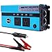 1000W Car Power Inverter DC 12V to AC 110V Converter with 2 Cigarette Lighter Sockets and Digital Display 2 AC Outlets and 4 USB Charging Ports fo