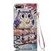 Firefish iPhone 7 Plus Case,iPhone 8 Plus Case,Magnetic PU Wallet Cover Durable Stand Cover Credit Card Holder Flip Folio Cover with Strap Birthday Gift Christmas for Apple iPhone 7 Plus-Bird
