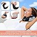 Travel Pillow set, Best Neck Pillow for Airplane, Includes Sleep Mask Carry Bag and Earplugs, Luxury Adjustable Memory Foam, for Deep Relaxation, Car Home TV Stops Pain in the Aeroplane. Black