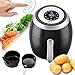Digital Air Fryer Deep Oven Cooker (3.8-Quart Basket 5L-Frying Pot) Programmable Electric Powered Machine Airfryer Kit