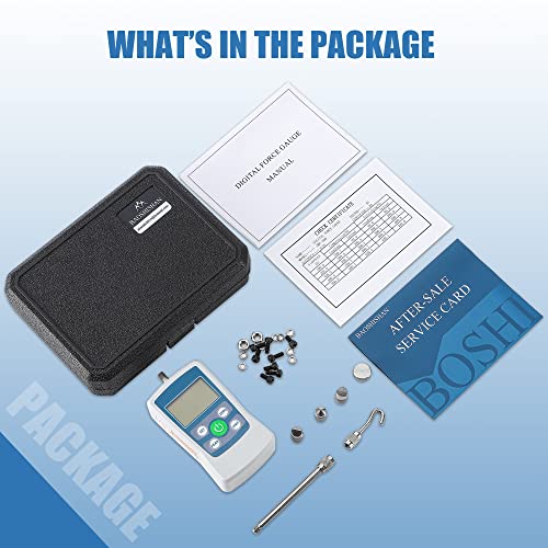 BAOSHISHAN Digital Force Gauge 500N Push Pull Gauge 500N/110LB/50Kg