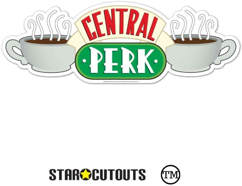 Star Cutouts Ltd WA052 Central Perk Wall Mounted Cardboard Cutout Perfect for Friends TV Series Fans Family and Collectors 32cm Tall 93cm Wide