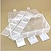Rekukos Plastic Jewelry Box Organizer Storage Container with Adjustable Dividers 15（Large） Grids