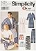 Simplicity Men And Women's 2 Hour Sleepwear Pajama Sewing Patterns, Sizes XL-XXXL and Chest Sizes 52-62