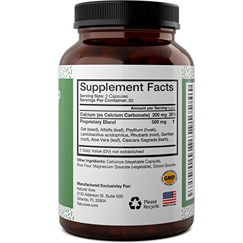 image for Natural Vore's Colon Detox & Weight Loss Benefits with Digestive Enzym