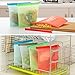 4 Packs Reusable Silicone Food Storage Preservation Bags, SiFREE Cooking Bag for Refrigerator, Microwave Oven, Fruits, Vegetables, Meat