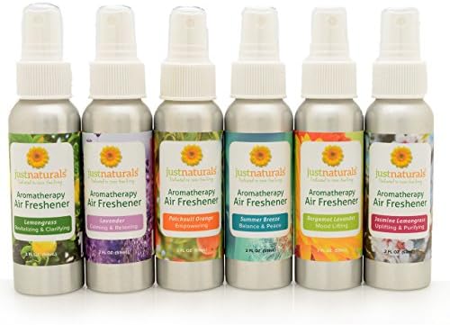 Just Naturals Aromatherapy Air Freshener with 100% Pure Essential Oils (Almond) 2 oz.