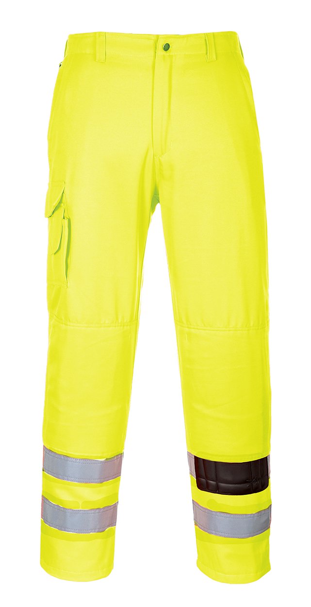Portwest Hi-Vis Combat Trouser, Size: XL, Colour: Yellow, E046YERXL