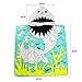 AYUQI Kids Hooded Towel for Bath, Swimming, Beach Holiday Soft, Cotton Lightweight Boys Towel Blue (Shark Pattern)