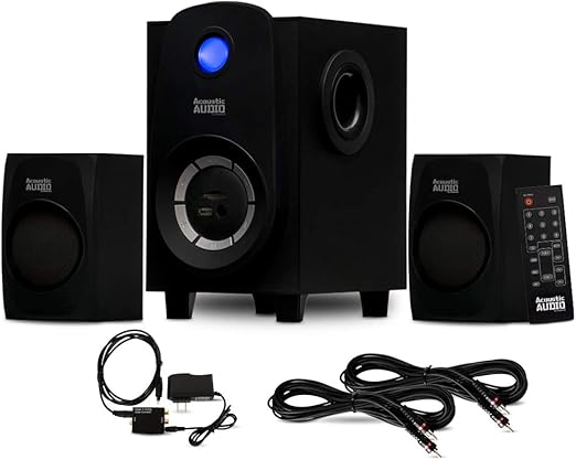 Amazon.com: Acoustic Audio AA2107 Bluetooth Home 2.1 Speaker System