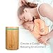 RUNGLI Bamboo Smart Essential Oil Diffuser Ultrasonic Aromatherapy Humidifier Cool Mist, APP Voice Control Work with Alexa Echo